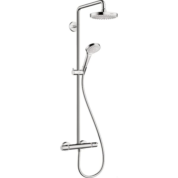 Hansgrohe Croma Select S Showerpipe 180 2Jet, 2.0 Gpm In Chrome